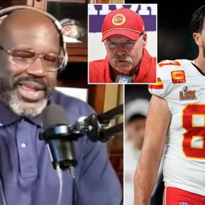 Shaquille O’Neal fumes at Chiefs coach Andy Reid over Travis Kelce’s Super Bowl nightmare Shaquille O’Neal fumes at Chiefs coach Andy Reid over Travis Kelce’s Super Bowl nightmare