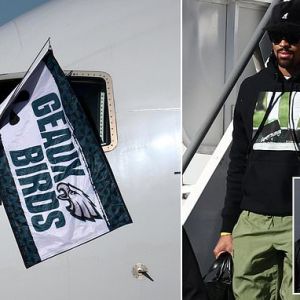 Jalen Hurts and the Philadelphia Eagles touch down in New Orleans ahead of Super Bowl clash with Chiefs Jalen Hurts and the Philadelphia Eagles touch down in New Orleans ahead of Super Bowl clash with Chiefs
