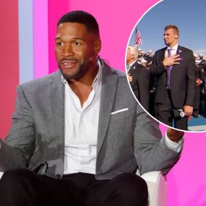 Michael Strahan lashes out at reporter, throws phone when asked about national anthem controversy Michael Strahan lashes out at reporter, throws phone when asked about national anthem controversy