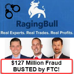 RagingBull.com, Jason Bond, Jeff Bishop, and Kyle Dennis have been charged with fraud. RagingBull.com, Jason Bond, Jeff Bishop, and Kyle Dennis have been charged with fraud.