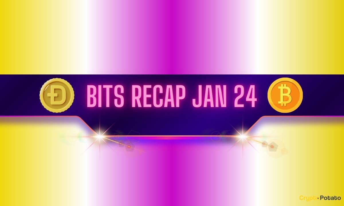 Recent Dogecoin (DOGE) Developments, Bitcoin (BTC) Volatility, and More: Bits Recap Jan 24 Recent Dogecoin (DOGE) Developments, Bitcoin (BTC) Volatility, and More: Bits Recap Jan 24