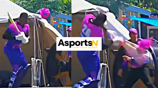 Carlos Brathwaite : अंपायर के आउट होने से खिलाड़ी का हेलमेट सीमा के पार चला जाता है Carlos Brathwaite : अंपायर के आउट होने से खिलाड़ी का हेलमेट सीमा के पार चला जाता है