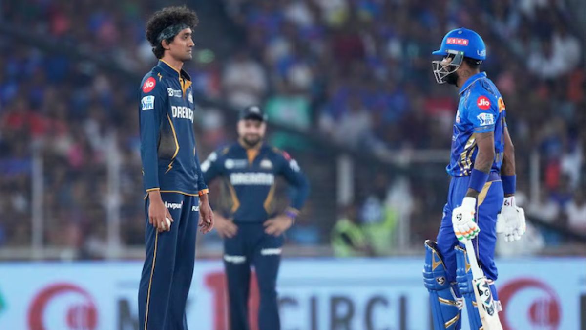 IPL 2025: गुजरात टाइटंस ने मुंबई इंडियंस को हराया, मैदान पर हार्दिक पांड्या और साई किशोर के बीच हुई तीखी नोकझोंक IPL 2025: गुजरात टाइटंस ने मुंबई इंडियंस को हराया, मैदान पर हार्दिक पांड्या और साई किशोर के बीच हुई तीखी नोकझोंक