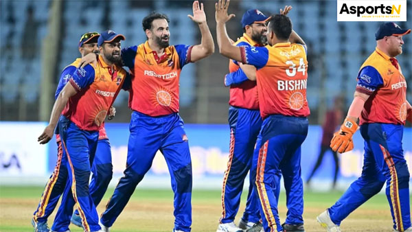 Legends League 2024: मैच के आखिरी ओवर में इरफान ने स्ट्राइक किया Legends League 2024: मैच के आखिरी ओवर में इरफान ने स्ट्राइक किया
