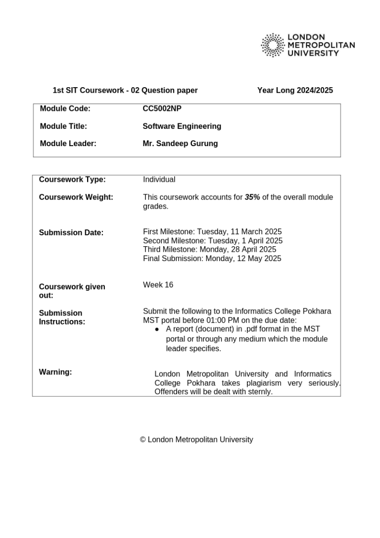 CS5002NPSoftwareEngineeringY24_25AutumnMainSit35_CW2QP_2d16cc1c-9e8d-4919-a178-c86ae494308f_89406_ (1) CS5002NPSoftwareEngineeringY24_25AutumnMainSit35_CW2QP_2d16cc1c-9e8d-4919-a178-c86ae494308f_89406_ (1)