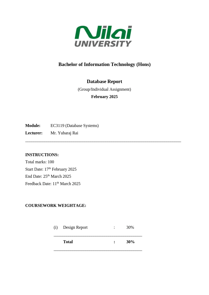 DatabaseReport.EC3119 DatabaseReport.EC3119