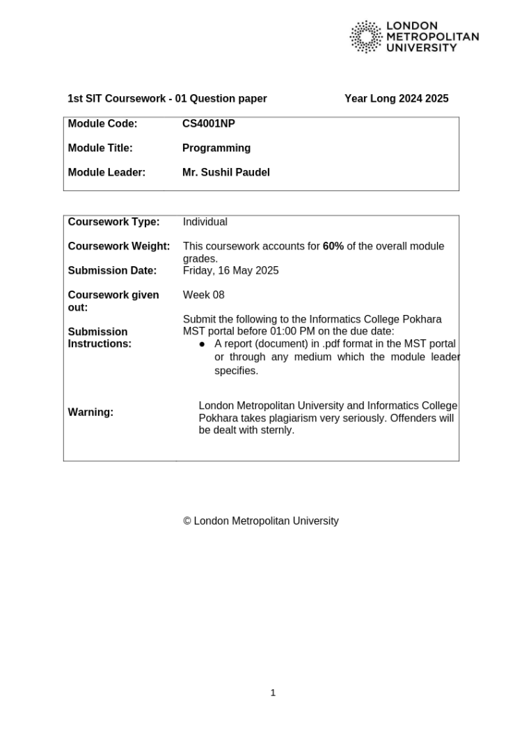 CourseworkJava1 CourseworkJava1
