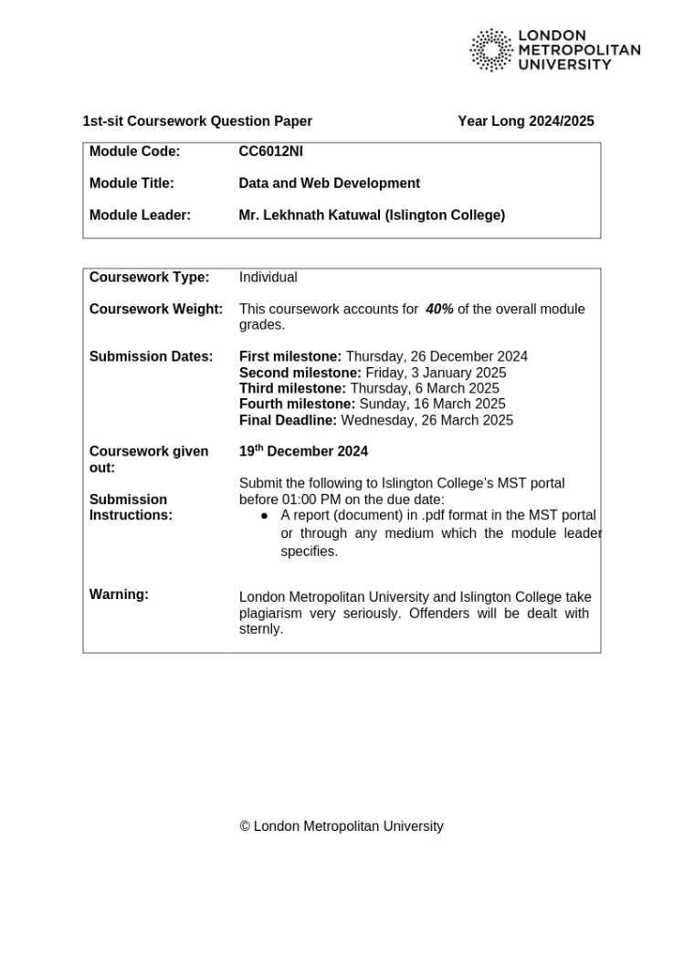 CC6012NIDataandWebDevelopment1stSitCoursework202425QP_93486 CC6012NIDataandWebDevelopment1stSitCoursework202425QP_93486