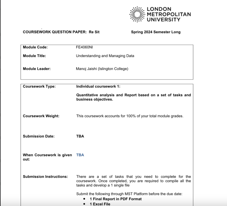 FE4060NI – Understanding and Managing Data – Islington College FE4060NI – Understanding and Managing Data – Islington College