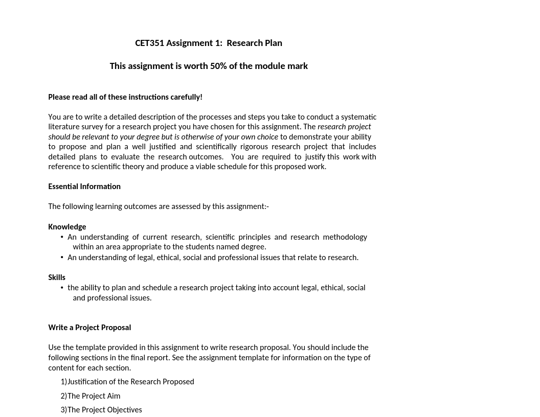 CET351 Assignment 1 CET351 Assignment 1