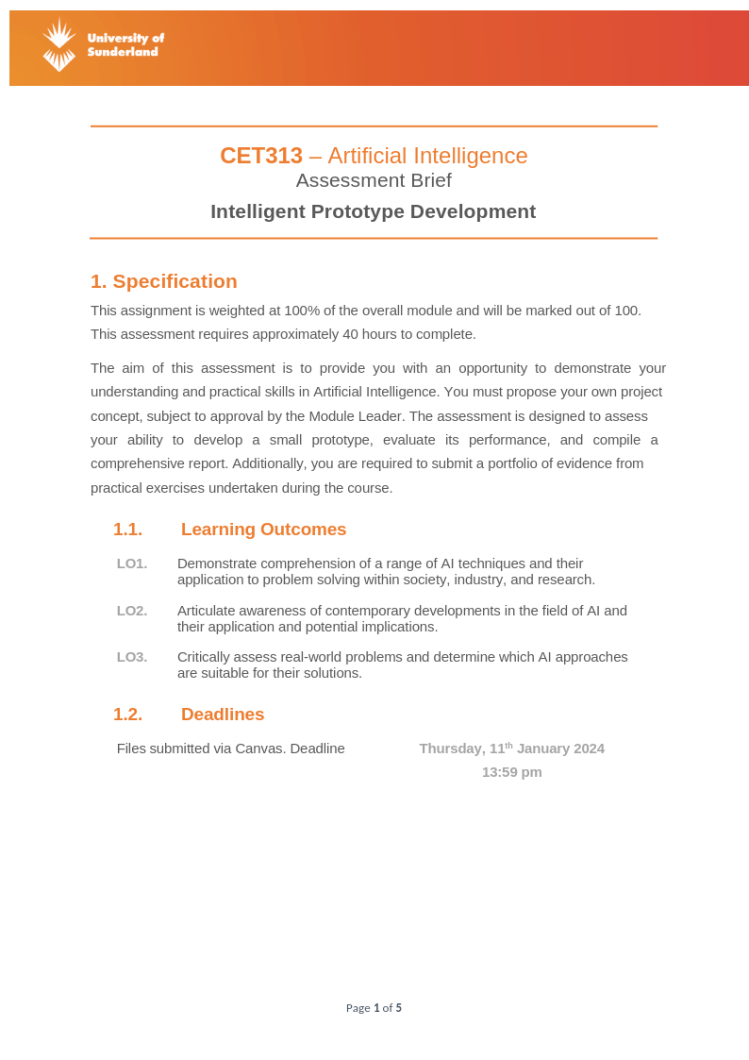 CET313 Assessment Brief 2023-24-4 CET313 Assessment Brief 2023-24-4