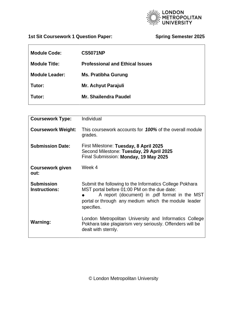 CS5071NPProfessionalandEthicalIssuesSpring25MainSitCWQP_08f31e25-c3ca-45ec-8c05-46e300dc52fe_89407_ CS5071NPProfessionalandEthicalIssuesSpring25MainSitCWQP_08f31e25-c3ca-45ec-8c05-46e300dc52fe_89407_