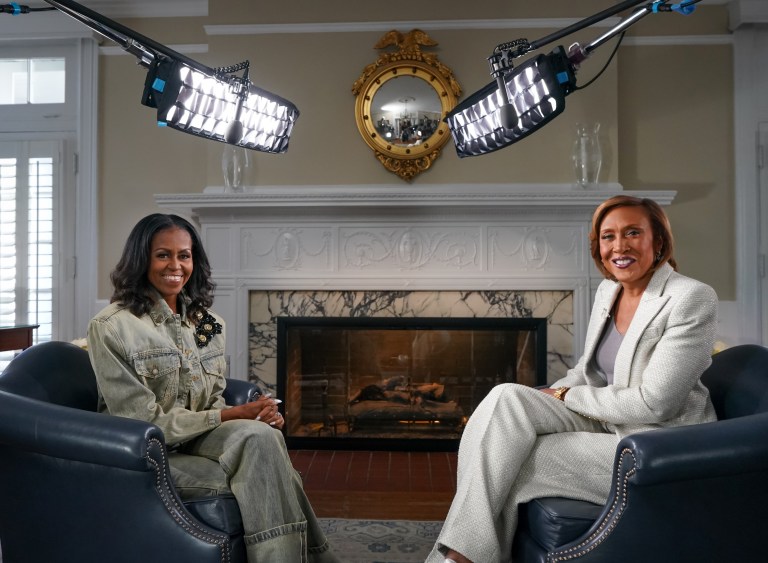 Michelle Obama to Be Interviewed by Robin Roberts in New ABC News Studios, ’20/20′ Special This Sunday (EXCLUSIVE) Michelle Obama to Be Interviewed by Robin Roberts in New ABC News Studios, ’20/20′ Special This Sunday (EXCLUSIVE)