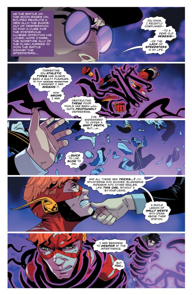 Flash #23 Preview: Moon Wars and Glitchy Heroes Flash #23 Preview: Moon Wars and Glitchy Heroes