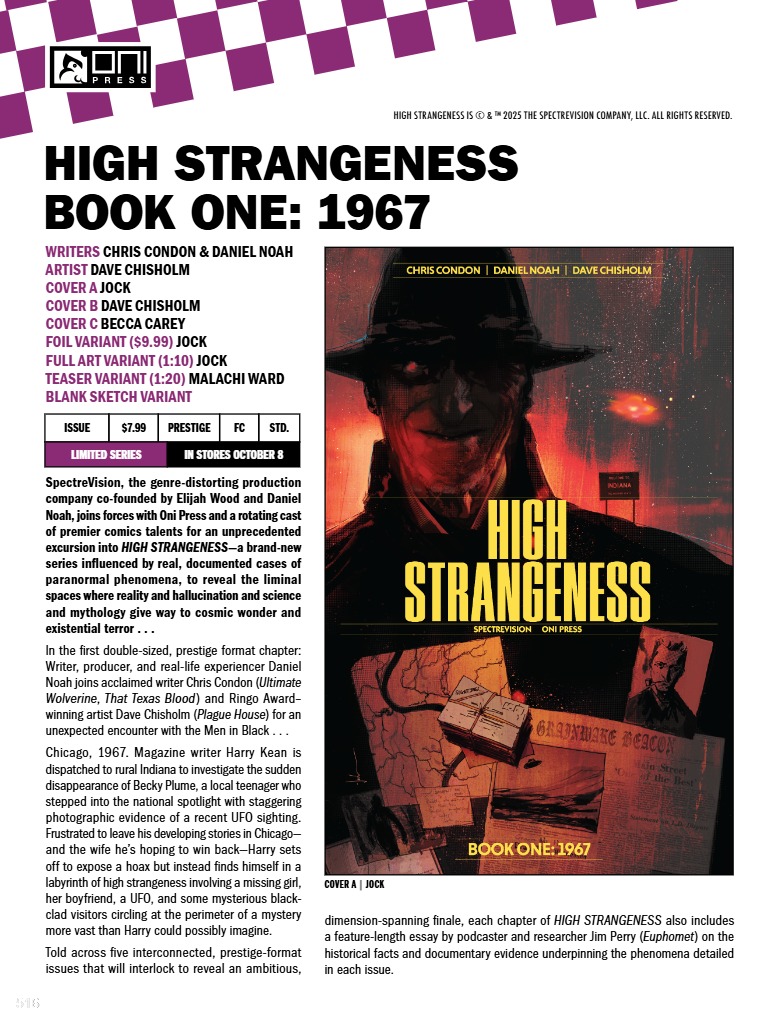 Daniel Noah’s High Strangeness in Oni Press Full October 2025 Solicits Daniel Noah’s High Strangeness in Oni Press Full October 2025 Solicits