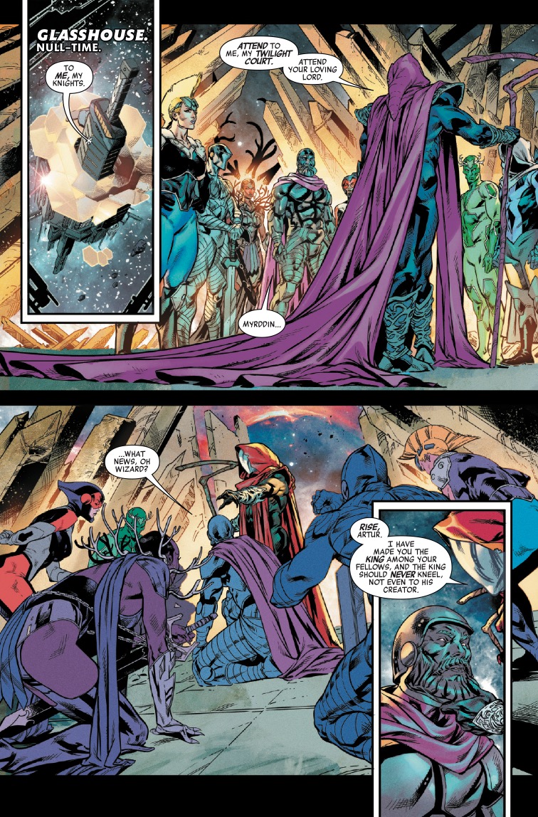 Avengers #29 Preview: Myrddin Exposed, Reed’s Role Disclosed Avengers #29 Preview: Myrddin Exposed, Reed’s Role Disclosed