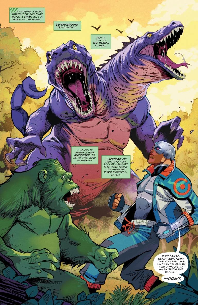 Titans #26 Preview: Beast Boy’s Awkward Family Reunion Titans #26 Preview: Beast Boy’s Awkward Family Reunion