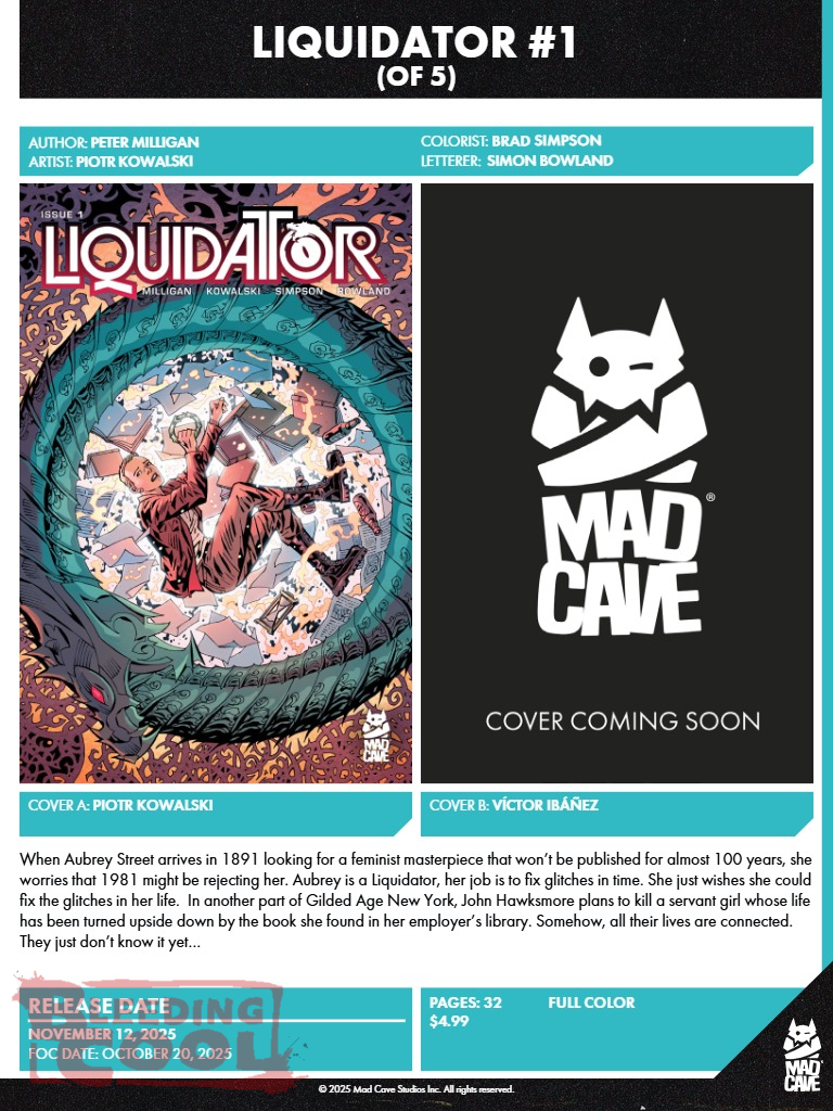 Mad Cave Studios’ November 2025 Solicits Have Words For Liquidator Mad Cave Studios’ November 2025 Solicits Have Words For Liquidator