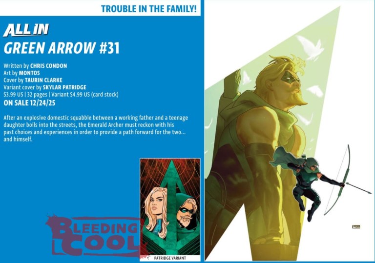 DC Comics Cancels Green Arrow With #31 In December DC Comics Cancels Green Arrow With #31 In December