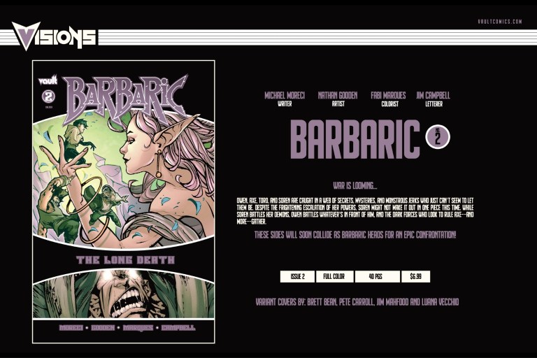 Barbaric: The Long Death in Vault Comics’ January 2026 Full Solicits Barbaric: The Long Death in Vault Comics’ January 2026 Full Solicits
