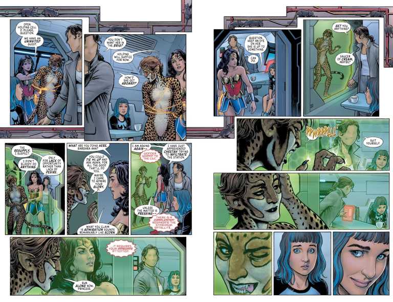 Cheetah and Cheshire Rob the Justice League #5 Preview: Feline Felons Cheetah and Cheshire Rob the Justice League #5 Preview: Feline Felons