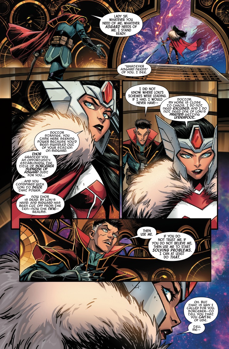 Doctor Strange #1 Preview: Magical Couch Surfing in Alfheim Doctor Strange #1 Preview: Magical Couch Surfing in Alfheim