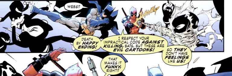 The Grant Morrison Jokes That Marvel Rejected In Batman/Deadpool The Grant Morrison Jokes That Marvel Rejected In Batman/Deadpool