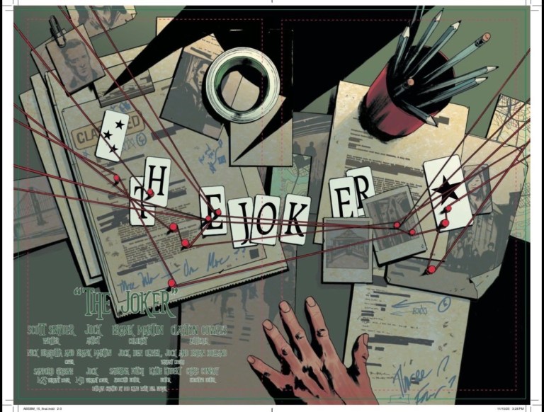 Jock’s Absolute Joker Double Splash Page From Absolute Batman #15 Jock’s Absolute Joker Double Splash Page From Absolute Batman #15