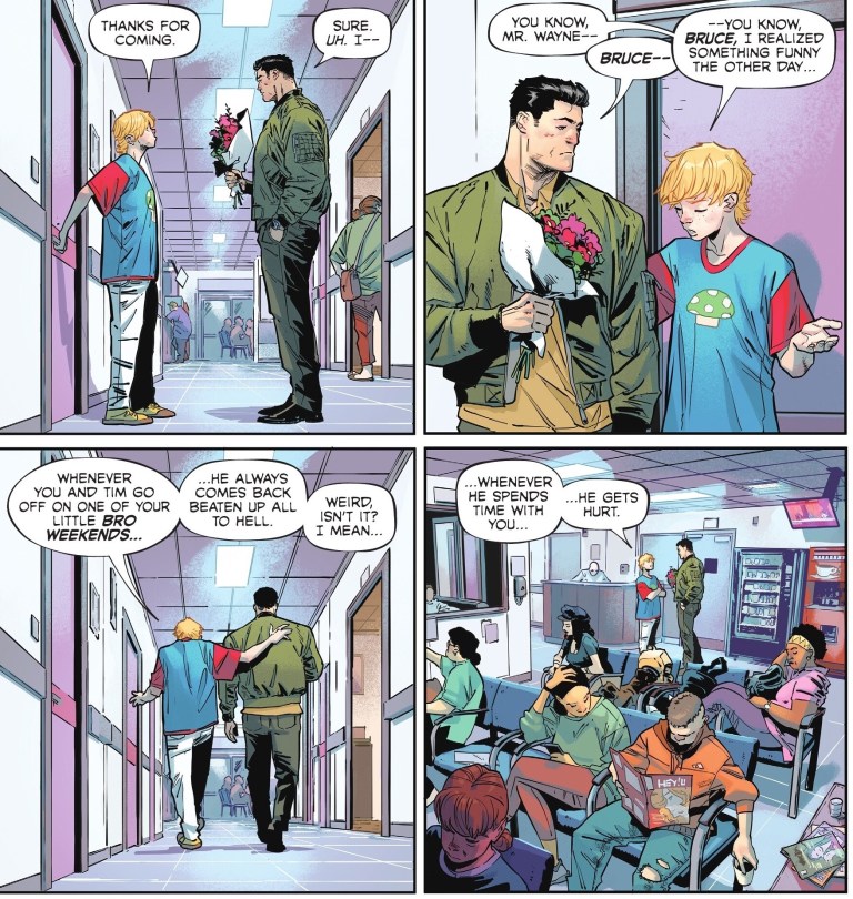 Doctor Zeller, Damian Wayne And Bernard Dowd in Batman #3 (Spoilers) Doctor Zeller, Damian Wayne And Bernard Dowd in Batman #3 (Spoilers)