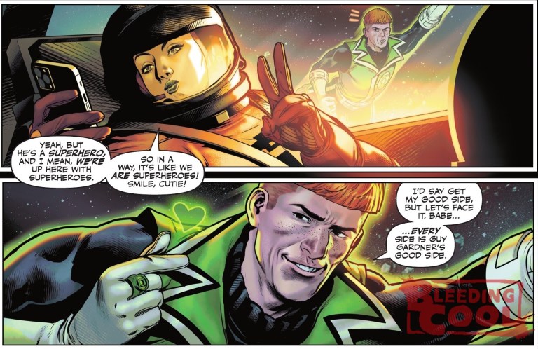 How Guy Gardner Gets That Haircut, Revealed (Superman Spoilers) How Guy Gardner Gets That Haircut, Revealed (Superman Spoilers)