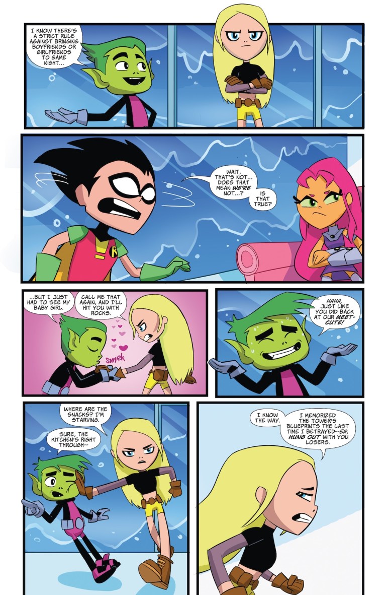 Teen Titans Go #11 Preview: Terra’s Game Night Gambit Teen Titans Go #11 Preview: Terra’s Game Night Gambit