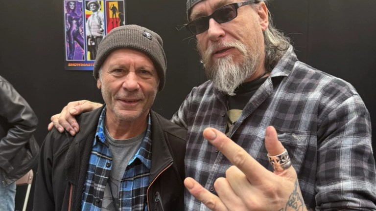 Bruce Dickinson Meets Simon Bisley At London Comic Con Spring 2026 Bruce Dickinson Meets Simon Bisley At London Comic Con Spring 2026