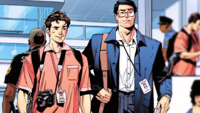 Clark and Peter Meet as Journalists in SUPERMAN/SPIDER-MAN Clark and Peter Meet as Journalists in SUPERMAN/SPIDER-MAN