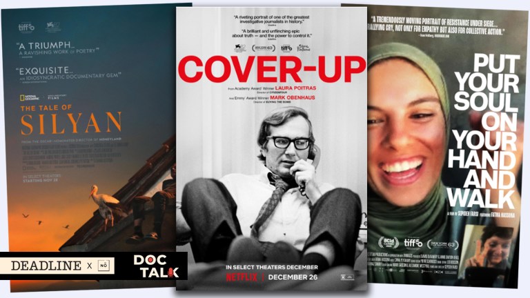 Doc Talk Podcast With Trio Of Top Oscar Contenders ‘The Tale Of Silyan’, ‘Put Your Soul On Your Hand And Walk’ & ‘Cover-Up’ Doc Talk Podcast With Trio Of Top Oscar Contenders ‘The Tale Of Silyan’, ‘Put Your Soul On Your Hand And Walk’ & ‘Cover-Up’