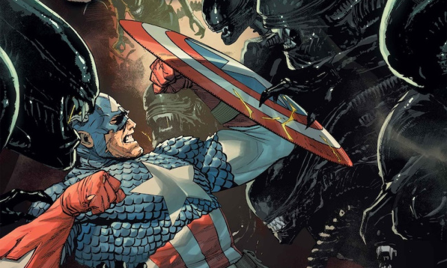 SDCC: Marvel Announces ‘Alien vs. Captain America,’ ‘1776,’ ‘The End 2099’ SDCC: Marvel Announces ‘Alien vs. Captain America,’ ‘1776,’ ‘The End 2099’