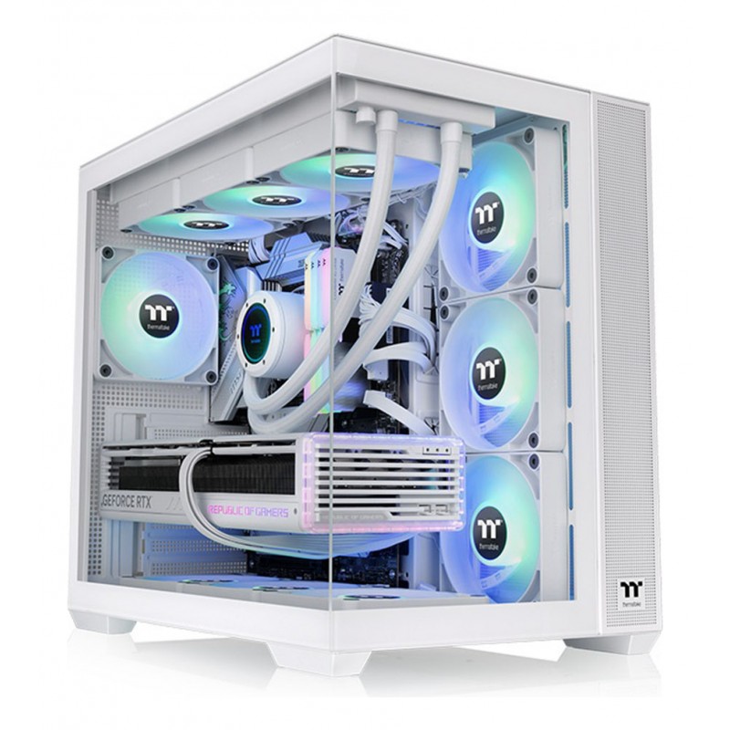 GABINETE THERMALTAKE VIEW 380 TG ARGB SNOW WHITE TEMPERED GLASS GABINETE THERMALTAKE VIEW 380 TG ARGB SNOW WHITE TEMPERED GLASS