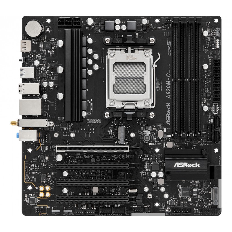 MOTHER ASROCK (AM5) A620M-C R2.0 (BULK) MOTHER ASROCK (AM5) A620M-C R2.0 (BULK)
