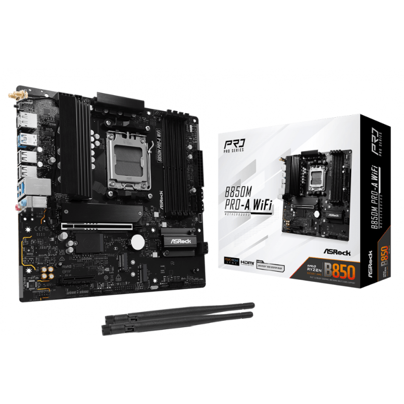 MOTHER ASROCK (AM5) B850M PRO-A WIFI MOTHER ASROCK (AM5) B850M PRO-A WIFI