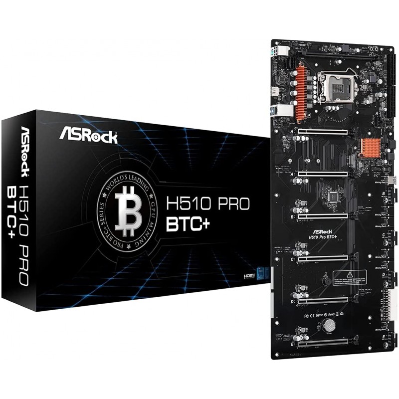 MOTHER ASROCK (LGA1200) H510 PRO BTC+ MINERIA PCI-Ex6 MOTHER ASROCK (LGA1200) H510 PRO BTC+ MINERIA PCI-Ex6