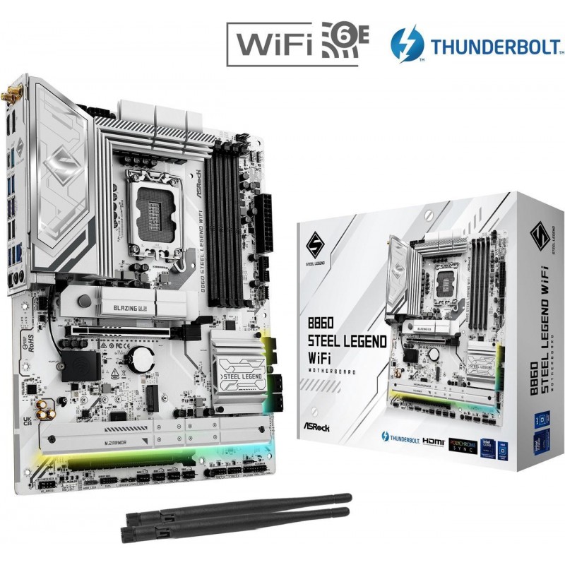 MOTHER ASROCK (LGA1851) B860 STEEL LEGEND WIFI MOTHER ASROCK (LGA1851) B860 STEEL LEGEND WIFI