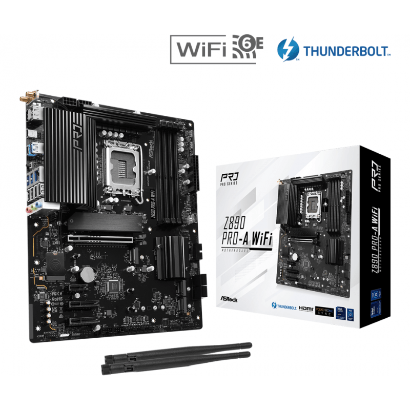 MOTHER ASROCK (LGA1851) Z890 PRO-A WIFI MOTHER ASROCK (LGA1851) Z890 PRO-A WIFI