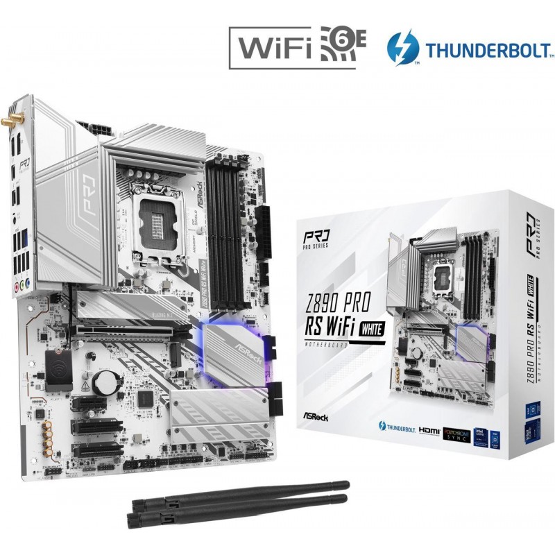 MOTHER ASROCK (LGA1851) Z890 PRO RS WIFI WHITE MOTHER ASROCK (LGA1851) Z890 PRO RS WIFI WHITE