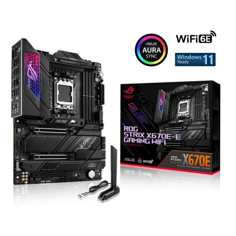 MOTHER ASUS (AM5) ROG STRIX X670E-E GAMING WIFI MOTHER ASUS (AM5) ROG STRIX X670E-E GAMING WIFI