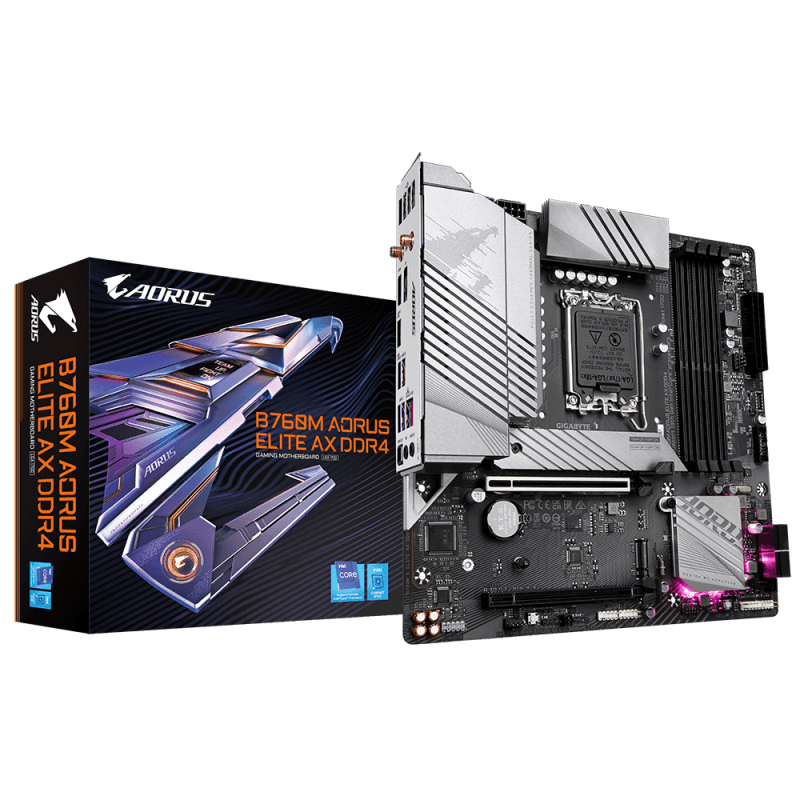 MOTHER GIGABYTE (LGA1700) B760M A ELITE DDR4 MOTHER GIGABYTE (LGA1700) B760M A ELITE DDR4