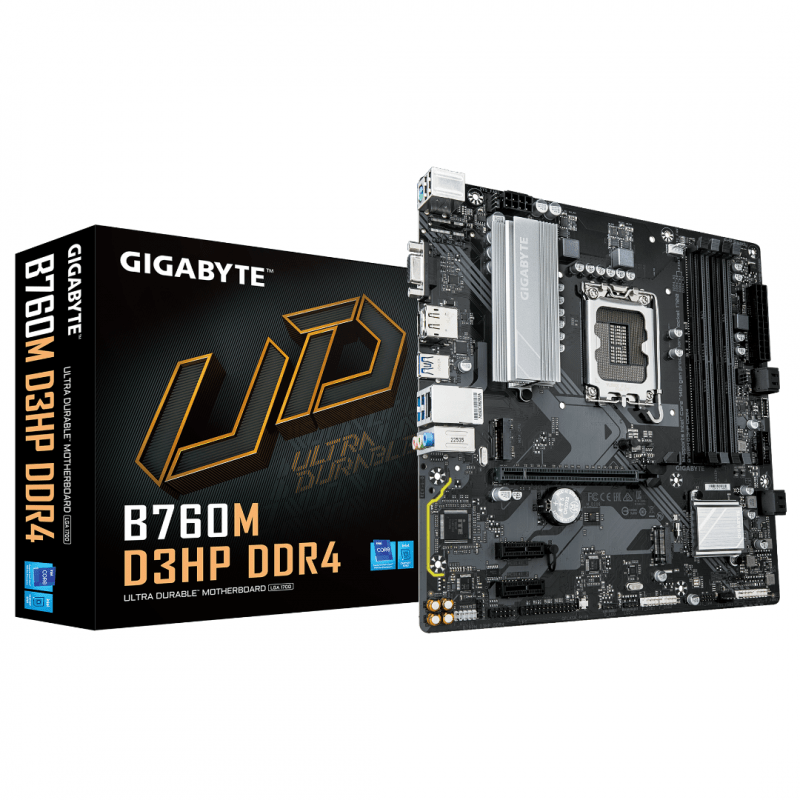 MOTHER GIGABYTE (LGA1700) B760M D3HP DDR4 MOTHER GIGABYTE (LGA1700) B760M D3HP DDR4