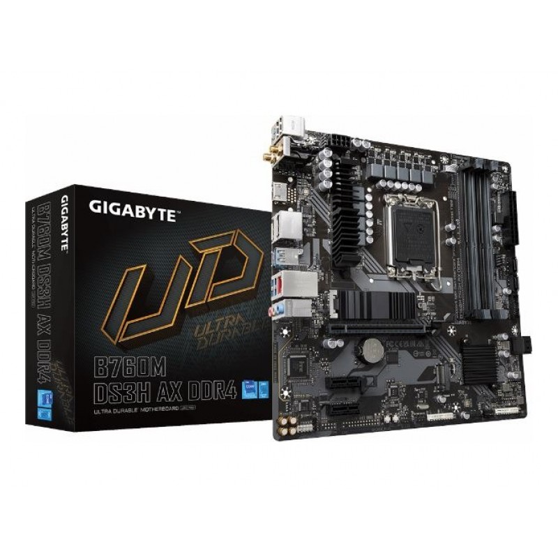 MOTHER GIGABYTE (LGA1700) B760M DS3H AX MOTHER GIGABYTE (LGA1700) B760M DS3H AX