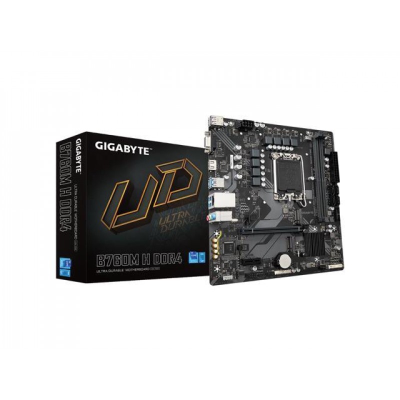 MOTHER GIGABYTE (LGA1700) B760M H DDR4 MOTHER GIGABYTE (LGA1700) B760M H DDR4