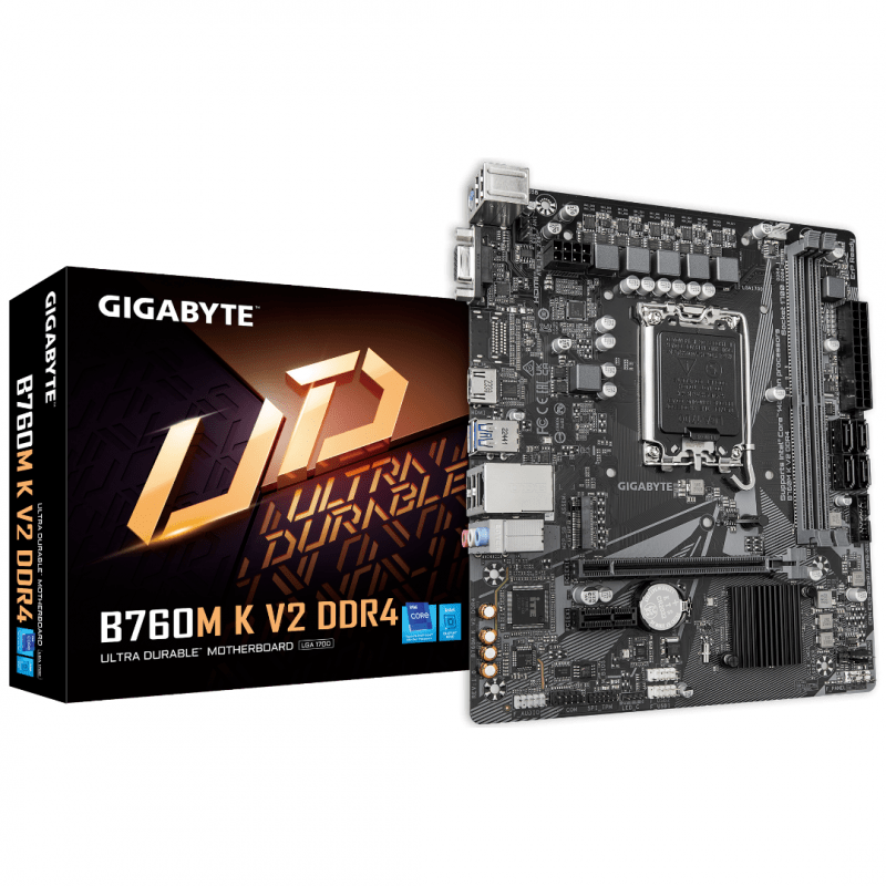 MOTHER GIGABYTE (LGA1700) B760M K V2 DDR4 MOTHER GIGABYTE (LGA1700) B760M K V2 DDR4