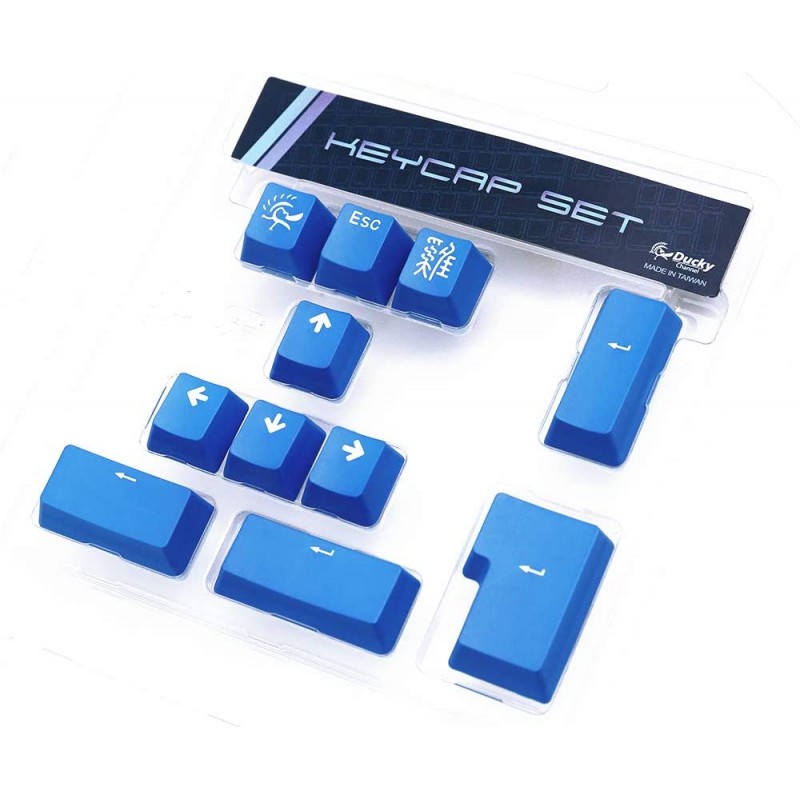 SET 11 TECLAS DUCKY BLUE PBT DOUBLE SHOT  KEYCAP SET 11 TECLAS DUCKY BLUE PBT DOUBLE SHOT  KEYCAP