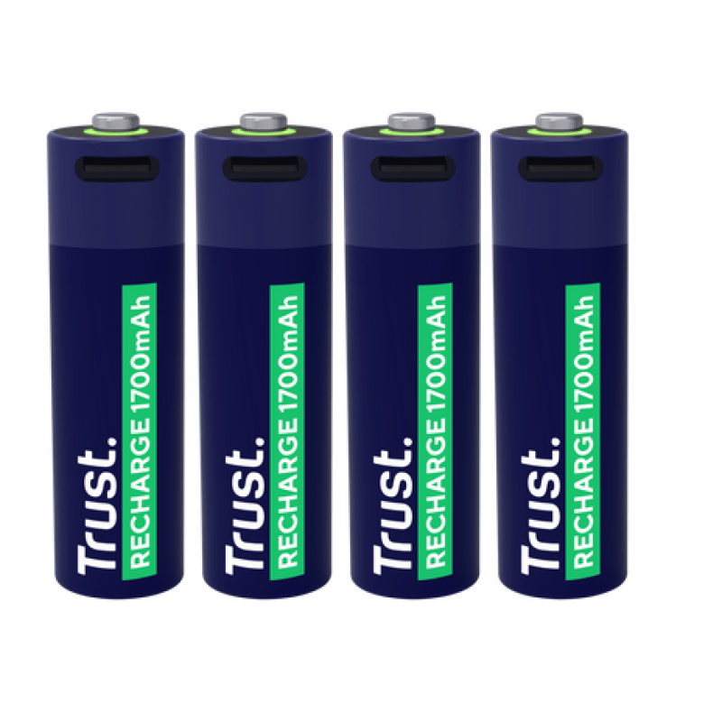 PILAS AA RECARGABLES USB-C TRUST X4 PILAS AA RECARGABLES USB-C TRUST X4